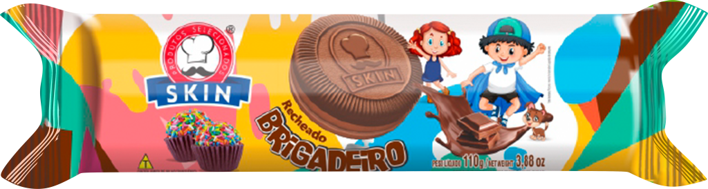 BISC. RECH. SKIN BRIGADEIRO 30X60G