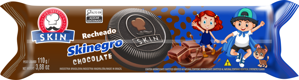 BISC. RECH. SKINEGRO CHOCOLATE 30X60G