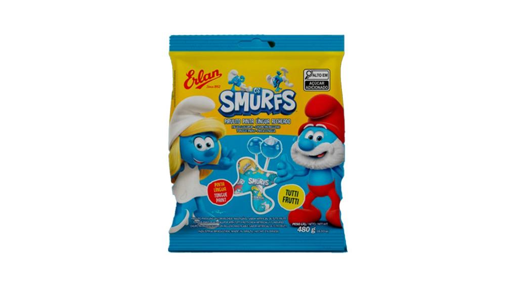 PIRULITO ERLAN SMURFS 1X480G