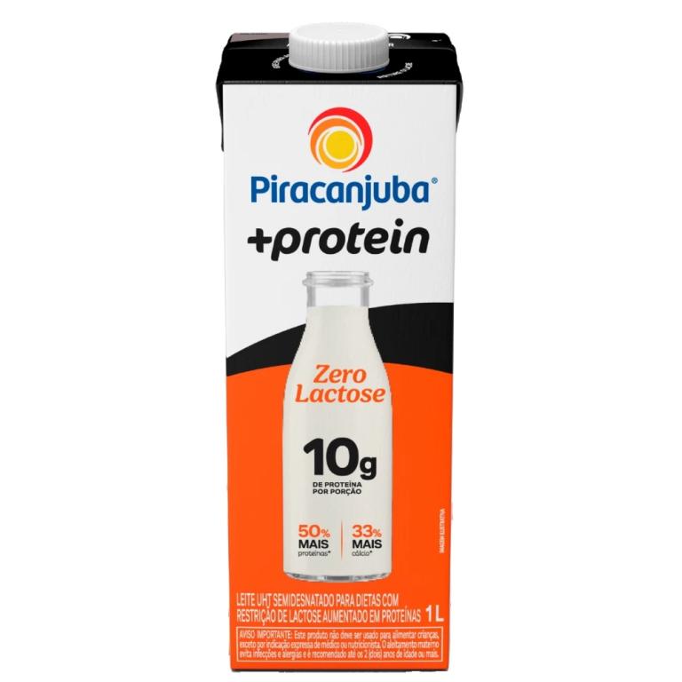 LEITE LIQ. PIRACANJUBA Z. LACTOSE +10% PROT. 12X1LT