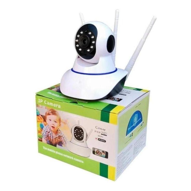 CAMERA 3 ANTENAS VISÃO NOTURNA HD WIFI VIRA  360G *