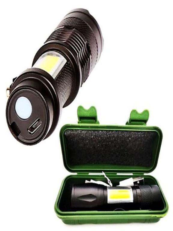 MINI LANTERNA TATICA USB B-MAX 8400 *