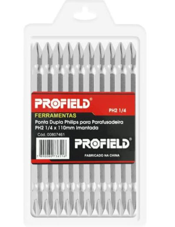 PONTA BITS PHILIPS LONGA 1/4X110MM (10PÇS) PROFIELD*