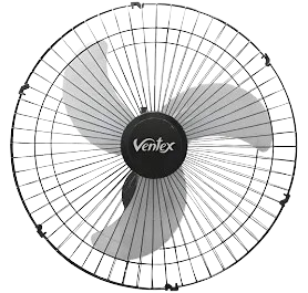 VENTILADOR PAREDE 60CM BIVOLT VENTEX PRETO REF602 *