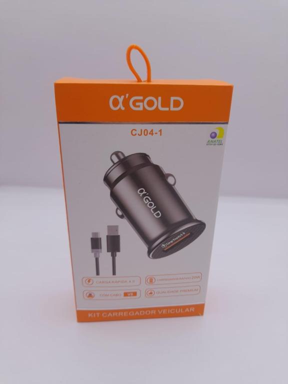 CARREGADOR VEICULAR A GOLD CJ04-3 *
