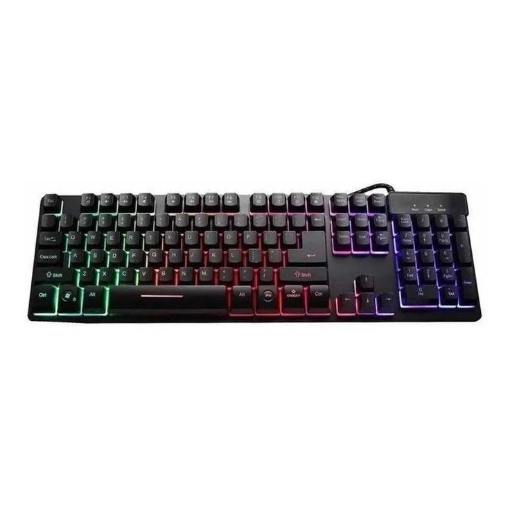 TECLADO SEMI-MECANICO COM LED RGB *
