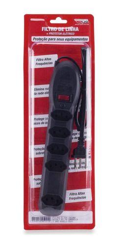 FILTRO LINHA 5 TOMADAS FORCE LINE 10A*