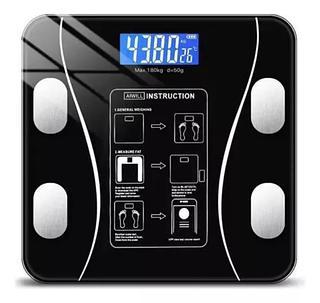 BALANÇA CORPORAL DIGITAL DE VIDRO BIOIMPEDANCIA BLUETOOTH *