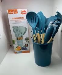 KIT UTENCILIOS DE COZINHA  SILICONE 12PÇS *