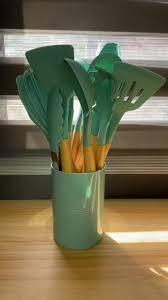 KIT UTENCILIOS DE COZINHA  SILICONE 12PÇS *