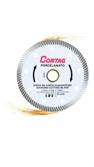 DISCO PORCELANATO 4" CORTAG*
