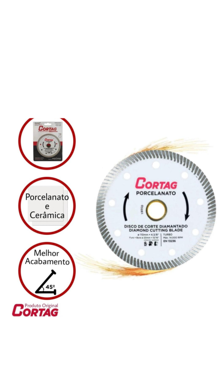 DISCO PORCELANATO 4" CORTAG*