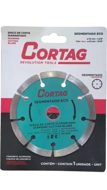 DISCO DIAMANTADO 4" SEGMENTADO CORTAG*