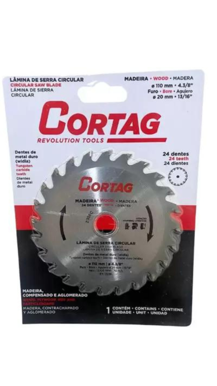 DISCO SERRA 4" 24DENTE CORTAG*