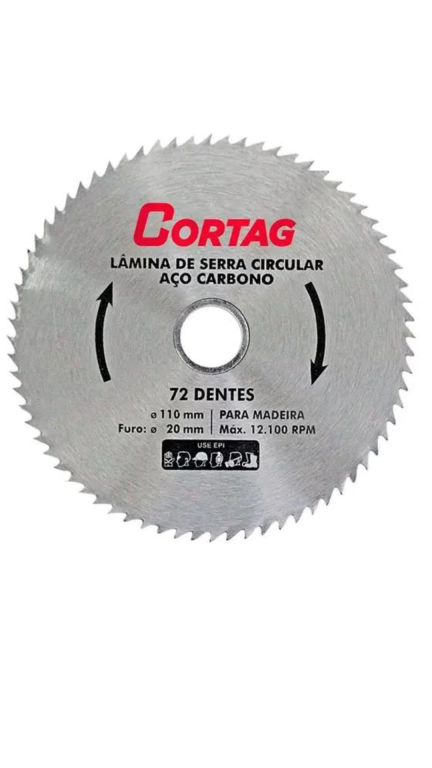 DISCO SERRA 4" 72 DENTES CORTAG*