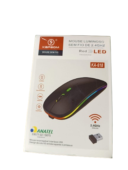 MOUSE LUMINOSO SEM FIO A6015 *