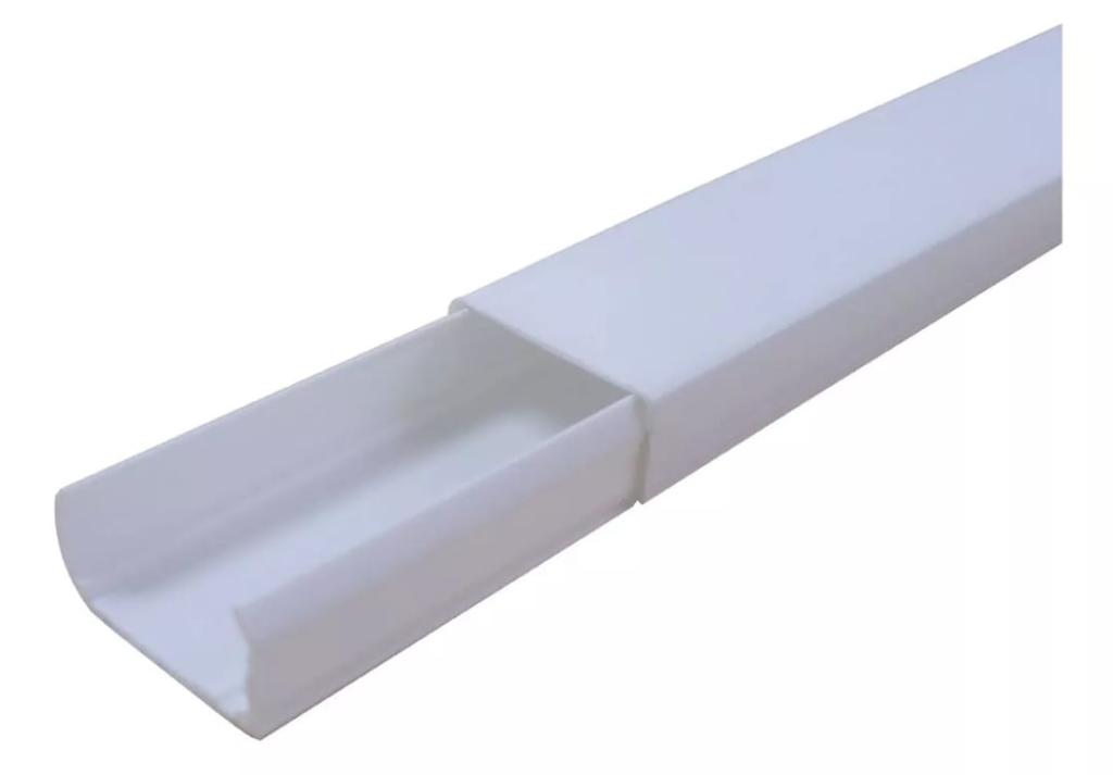 CANALETA SISTEMA X BRANCA 10X20 FORCE LINE (CAIXA) C/FITA DUPLA FACE*