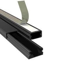 CANALETA SISTEMA X PRETA 10X20 FORCE LINE (CAIXA) PRETA C/FITA DUPLA FACE*
