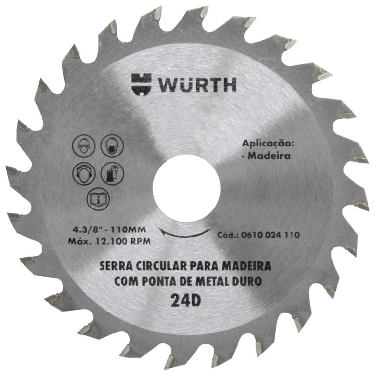 DISCO SERRA 7 1/4 X 24 WURTH*