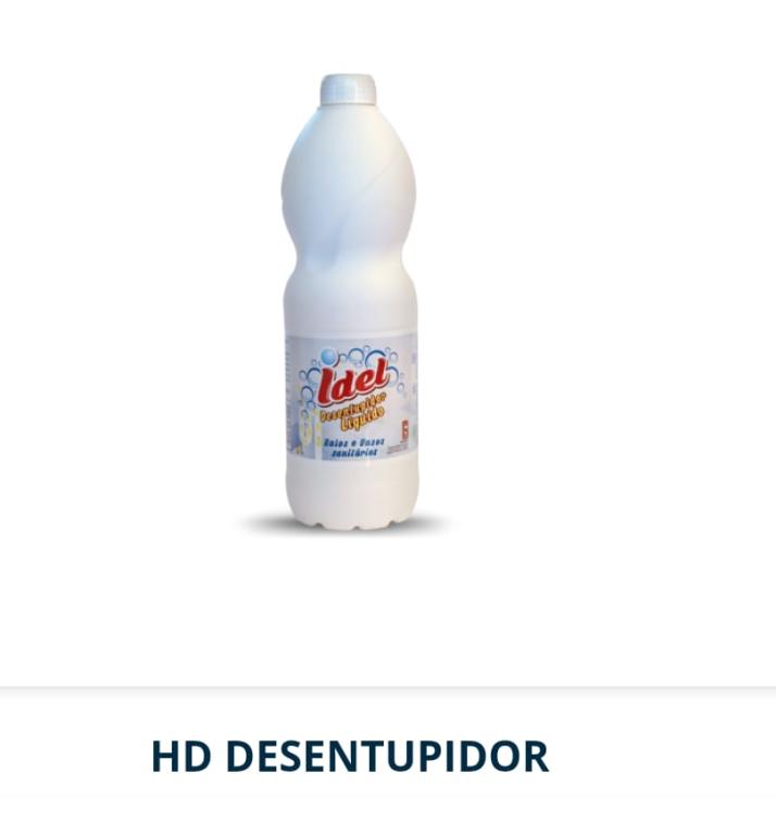 SODA CAUSTICA DESENTUPIDOR LIQUIDO 1L IDEL