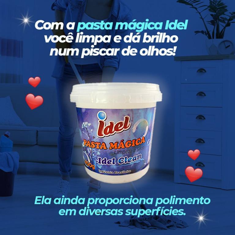 PASTA MAGICA 400GR LIMPEZA A SECO IDEL CLEAN*