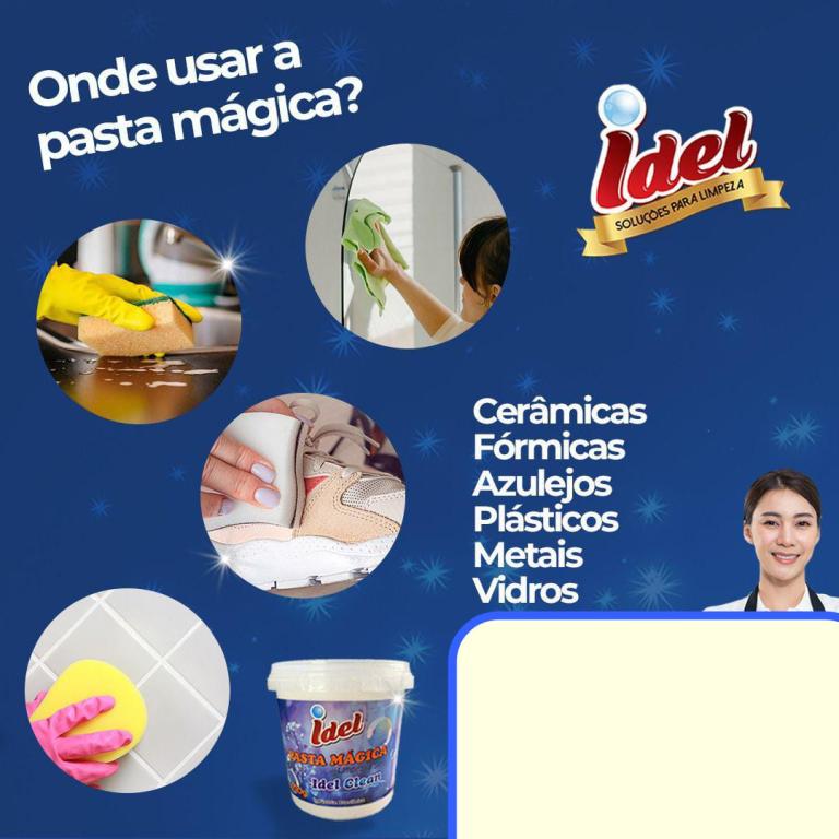 PASTA MAGICA 400GR LIMPEZA A SECO IDEL CLEAN*