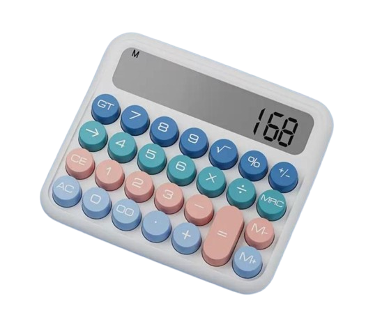 CALCULADORA RETRO 12DIG (COLORIDA) *