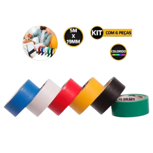 FITA ISOLANTE 5M COLORIDA NAVY (UNIDADE)*