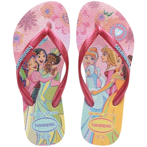 HAVAIANAS SLIM PRINCESS ROSA GLOW 29/30*