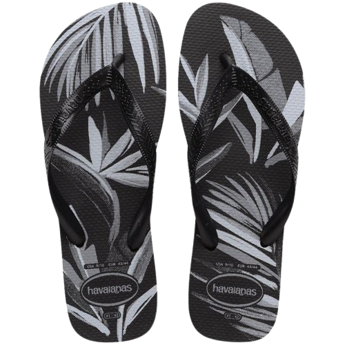 HAVAIANAS ALOHA PRATA/PRETA/CINZA 39/40