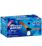 VENTILADOR TETO 3PAS 220V BRANCO/BRANCO 180W YRIS PLUS REF103 VENTEX*