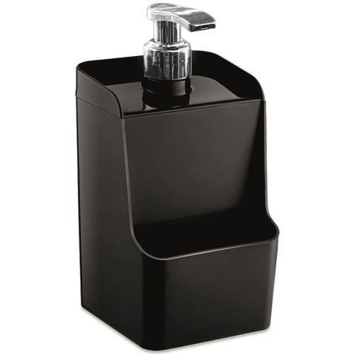 DISPINSER PORTA DETERGENTE SLIM PRETO 18CM *
