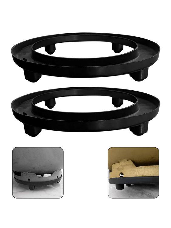 SUPORTE BOTIJAO DE GAS PRETO 4 RODAS *