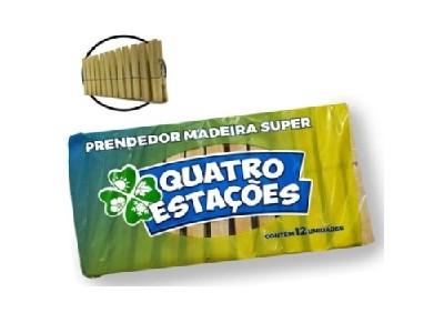 PRENDEDOR MADEIRA GRANDE QUATRO ESTACOES*