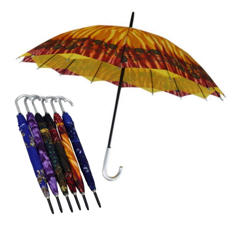 GUARDA CHUVA CABO CURVO FORRO DUPLO RFF1816S-G G*