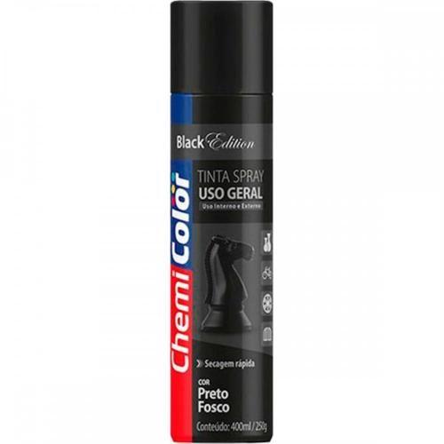 TINTA SPRAY SHEMICOLOR PRETO FOSCO 400ML*