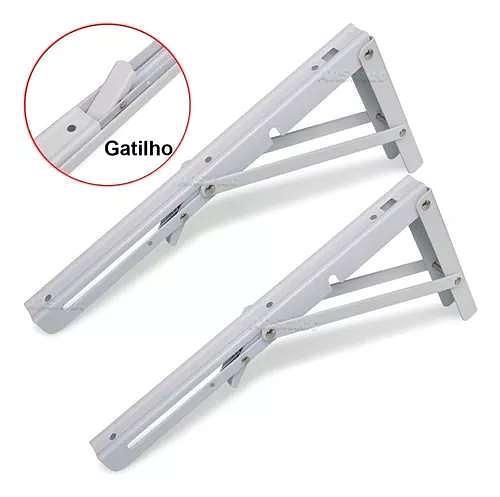 KIT PRATELEIRA DOBRAVEL 39X13CM (GRANDE)*