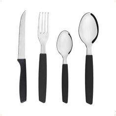 TALHERES AVULSO SINTONIA PRETO FACA/GARFO/COLHER *