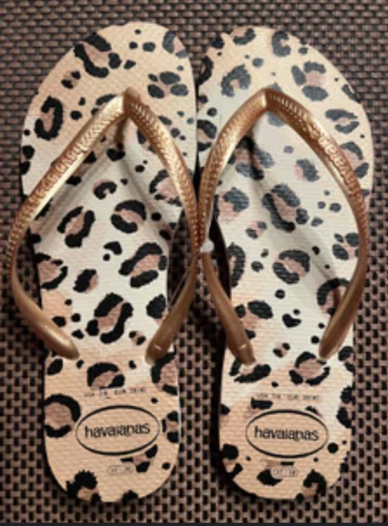 HAVAIANAS SLIM ANIMALS BEGE/BEGE 35/36