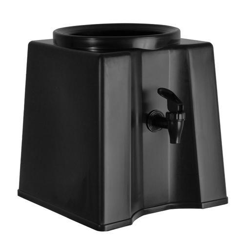 SUPORTE GALAO DE AGUA SIMPLE QUADRADO PRETO REF.001PT  ACQUAFRESH *