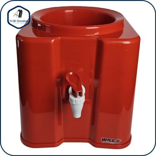 SUPORTE GALAO DE AGUA SIMPLE QUADRADO VERMELHO REF.001VR *