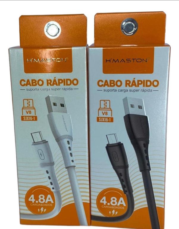 CABO USB TIPO V8 TURBO 4,8A H MASTON SJX16-1 *