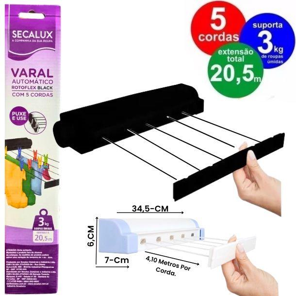 VARAL AUTOMATICO ROTOFLEX 5 CORDAS SECALUX *