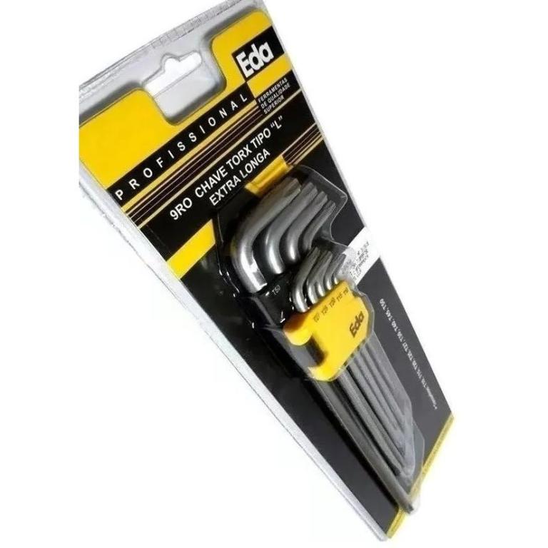 JOGO CHAVE TORX EDA 1,5-10MM 8PÇS*