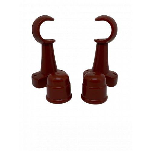 SUPORTE VARAO SIMPEL 28MM MOGNO (PAR)*