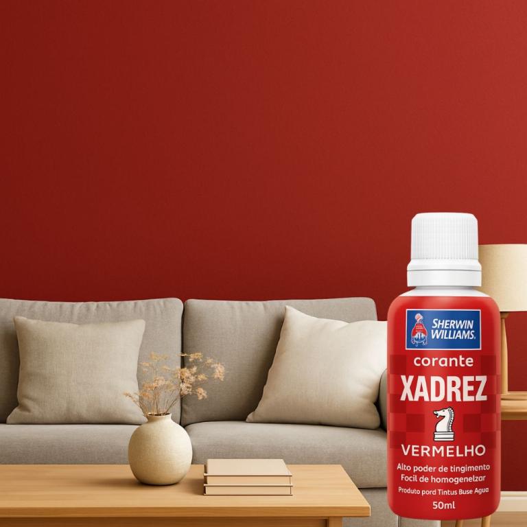 CORANTE VERMELHO 50ML     XADREZ *