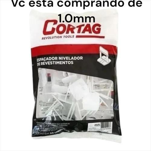 NIVELADOR DE PISO  1MM  50PÇS CORTAG 60693*