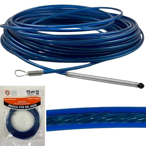 PASSA FIO  15M AZUL C/ALMA DE ACO  (ARTVARAL) *