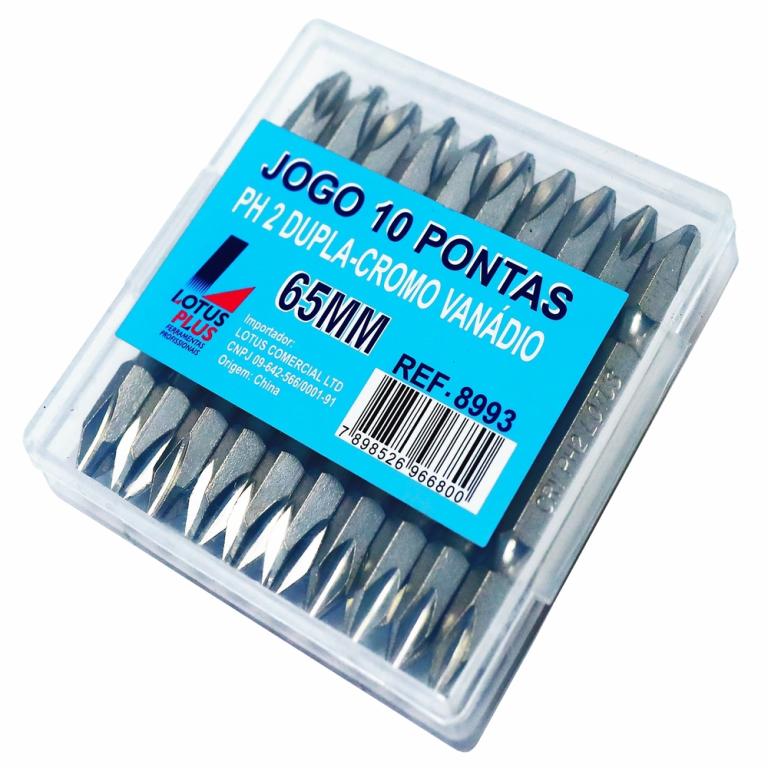 PONTA BITS PHILIPS DUPLA 1/4X110MM S2 (10PÇS) LOTUS*