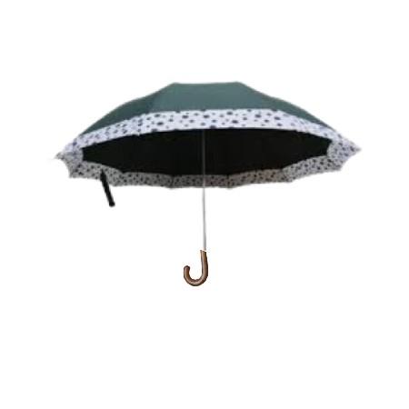 GUARDA CHUVA CABO CURVO BOLINHA ALTO CABO MADEIRA  REF;G1675X*